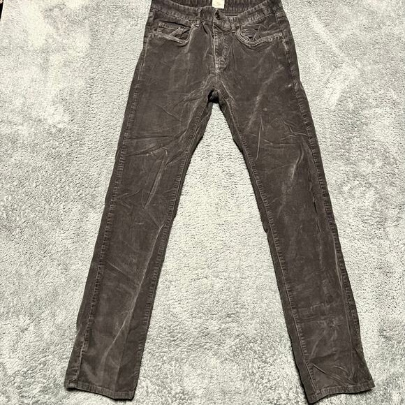 Faherty Pants Mens 29 Gray Corduroy Cord Organic Cotton Blend (31x31) - Picture 1 of 12